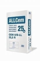 Ciment gris ALLCEM CEM II 32 5 R sac de 25kg Gedimat