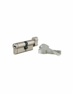 Cylindre TRANSIT 1 a bouton 30bt x 40 mm nickel 5 cls - Gedimat.fr