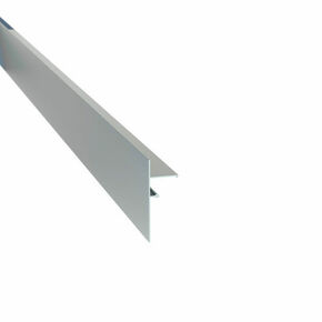Profil de finition clipsable gris aluminium - 100 mm - Gedimat.fr