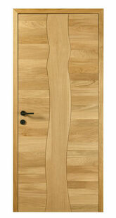 Bloc-porte pleine ARBRE DESIGN dcor chne naturel bross Hui.72 mm - 204 x 93 cm - droit poussant - serrure magntique - Gedimat.fr