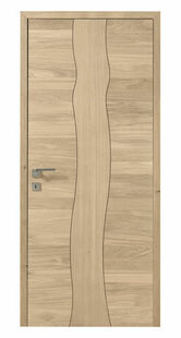 Bloc-porte pleine ARBRE DESIGN dcor chne ultra mat bross Hui.72 mm - 204 x 93 cm - droit poussant - serrure magntique - Gedimat.fr