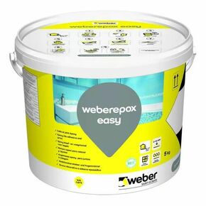 Mortier-colle pour carrelage WEBEREPOX EASY E06 blanc pur - seau de 10kg - Gedimat.fr