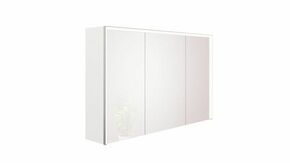 Armoire de toilette LED DIVINE 3 portes - 120 x 62 x 18 cm - blanc brillant - Gedimat.fr