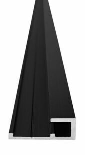 Profil de finition extrieure VIPANEL - 2,55 m - noir - Gedimat.fr