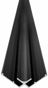 Profil d'angle intrieur 90 VIPANEL - 2,55 m - noir - Gedimat.fr