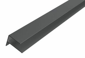 Profil F angle sortant alu - 65 x 80 mm L.3 m - ardoise - Gedimat.fr