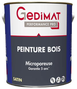 Peinture spcial bois premium blanc - pot de 2l GEDIMAT PERFORMANCE PRO - Gedimat.fr