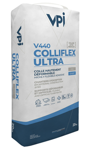 Colle hautement dformable COLLIFLEX ULTRA V440 gris - sac de 20 kg - Gedimat.fr