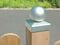 Boule galvanise pour poteau en bois - 90x90mm - Gedimat.fr