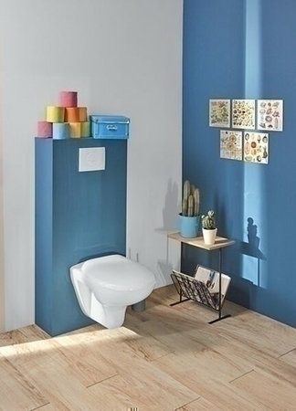 Pack WC suspendu Image'o haut.101,8/117,8cm larg.50cm long.17,2/28cm blanc - Gedimat.fr