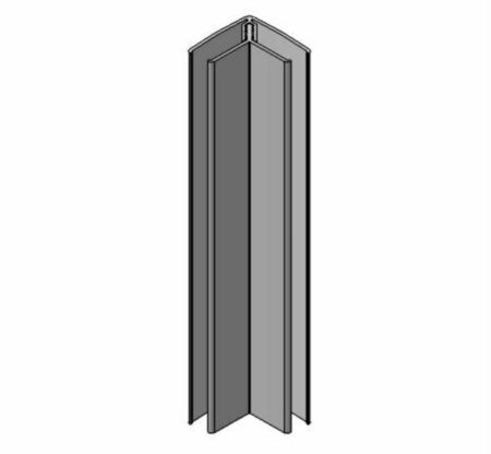 Plinthe angle intérieur/extérieur PVC clipsable 2400x57x14mm béton - Gedimat.fr