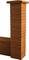 Elment de pilier ASPECT BRIQUE joints finis 39x39cm haut.13,3cm brique unie - Gedimat.fr