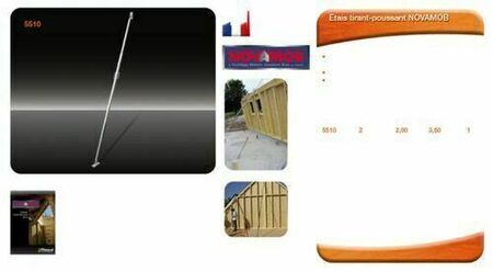 Etai 2 éléments 2 à 4,70m - Gedimat.fr