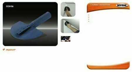 Couteau d'angle en caoutchouc - Gedimat.fr