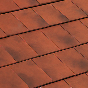 Demi-tuile de rive droite SIGNY coloris rouge vieilli - Gedimat.fr