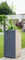 Jardinire carre haute GRAPHIT - 39,5 x 39,5 x 80 cm - gris anthracite - Gedimat.fr
