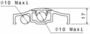Profil aluminium TURN TO FIX recoupable L.100cm - Gedimat.fr