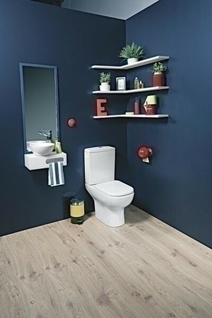 Pack Wc sortie horizontale D-Light en porcelaine haut.86cm larg.65cm long.34,5cm blanc - Gedimat.fr
