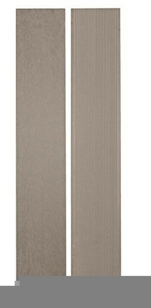 Lame de terrasse Composite SAMBA Ép.20,5mm Larg. 150mm Long.3,90m Coloris gris cendré - Gedimat.fr