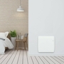 Radiateur Connecté à inertie Fonte ANTARES modèle Horizontal coloris Blanc 1000W CHAUFELEC - Gedimat.fr