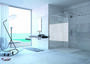 Paroi de douche fixe DESIGN PURE verre 6mm sérigraphié avec profilés chromé - 200x90cm - Gedimat.fr