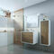 Ensemble meuble ASTER chêne noisette + plan vasque en résine blanc - 50x60,5x120cm - Gedimat.fr