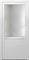Porte de service PVC BIZERTE blanc vitre sans croisillon droit poussant - 200x90cm dormant 60mm - Gedimat.fr