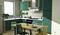 Façade de cuisine MATCHA bandeau four vert satin B09 - H.11 x l.60cm - Gedimat.fr