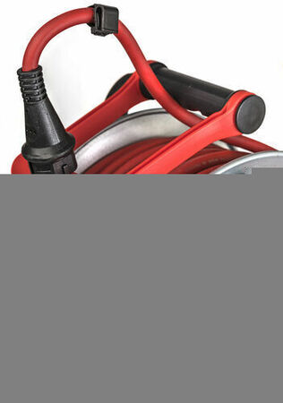 Enrouleur électrique Silver 40m de câble H07RN-F 3G1,5 avec 4 prises à clapet (IP44, Cablepilot, câble rouge), Fabrication Française - Gedimat.fr