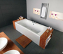Baignoire droite ACTIVE DUO IDEAL STANDARD acrylique larg.80cm long.1,80m blanc - Gedimat.fr