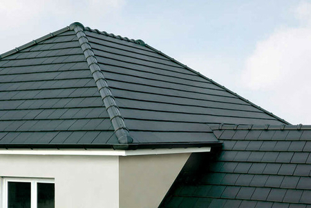 Demi-tuile de rive droite SIGNY coloris anthracite nouveau - Gedimat.fr
