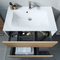 Ensemble meuble ASTER chne vicenza caisson blanc + plan vasque en rsine blanc - 50x60,5x80cm - Gedimat.fr