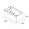 Ensemble meuble MOMENT noyer 1 tiroir + plan vasque - 45x60x36cm - Gedimat.fr