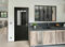 Bloc-porte pleine ATELIER LOFT chne massif noir fon vitrage transparent H.KM1 72 mm mm - 204 x 83 cm - gauche poussant - Gedimat.fr