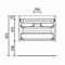 Ensemble meuble MOMENT noyer 2 tiroirs + plan vasque IBERIA - 45x60x54cm - Gedimat.fr