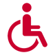 Entrée accessible en fauteuil roulant