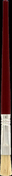 Pinceau  raccords fibres soies manche bois verni virole alu n10 p.6mm larg.13mm - Outillage du peintre - Peinture & Droguerie - GEDIMAT