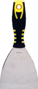 Couteau de peintre amricain inox manche bi matire noir/jaune N4 10,1cm - Outillage du peintre - Peinture & Droguerie - GEDIMAT