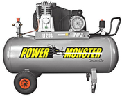 Compresseur POWER MONSTER professionnel 3HP courroie bi cylindre cuve de 200L - Compresseurs - Outillage - GEDIMAT