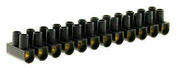 Barette de connexion électrique à vis coloris noir diam.25mm - Attaches - Raccordements - Accessoires - Electricité & Eclairage - GEDIMAT