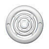 Grille ronde en plastique pose en apllique diam.6,4cm blanc - Grilles de ventilation - Chauffage & Traitement de l'air - GEDIMAT
