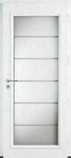 Porte d'entrée LOTUS en aluminium gauche poussant haut.2,15m larg.90cm laqué blanc - Portes d'entrée - Menuiserie & Aménagement - GEDIMAT