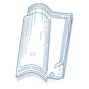 Tuile de verre PLEIN SUD long.30,6cm larg.48cm - Tuiles et Accessoires - Couverture & Bardage - GEDIMAT