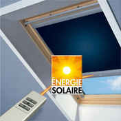 Store télécommandé à énergie solaire beige DSL SK06 1085 - Volets - Stores - Menuiserie & Aménagement - GEDIMAT