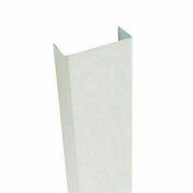 Profil de finition en U laqué blanc ép.15mm long.3m larg.79x33mm - Briques de verre - Isolation & Cloison - GEDIMAT