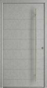 Porte d'entrée PHOSPHORE en aluminium droite poussant haut.2,15m larg.1,20m laqué blanc - Portes d'entrée - Menuiserie & Aménagement - GEDIMAT