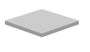 Couvercle béton plein pour regard TP 40x40 dim.ext.53x53cm ép.7,5cm - Regards - Réhausses - Matériaux & Construction - GEDIMAT