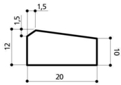 Caniveau béton CS1 larg.20cm haut.12cm long.1m - Caniveaux - Matériaux & Construction - GEDIMAT