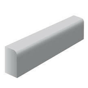 Bordure béton P1 ép.8cm haut.20cm long.1 m coloris gris - Bordures - Matériaux & Construction - GEDIMAT