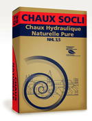 Chaux naturelle hydraulique grise NHL 3,5 CE SOCLI sac 35kg - Gedimat.fr
